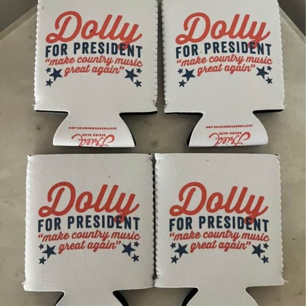 Dolly Parton Koozies + Retro Funny Coasters – Set of 8